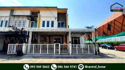 ทาวน์โฮม ปากเกร็ด นนทบุรี : ทาวน์เฮ้าส์ โกลเด้น อเวนิว แจ้งวัฒนะ - ติวานนท์ หลังมุม เฟอร์ครบ พร้อมอยู่