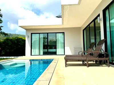 เช่าบ้านเดี่ยว ภูเก็ต : 🏝️ ให้เช่าวิลล่าพร้อมสระส่วนตัว ฉลอง ใกล้ Big Buddha 2 ห้องนอน