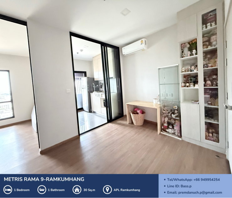 รูป [For Sale] *ห้องมุม* Metris Rama 9 - Ramkumhang คอนโด Pet Friendly ใกล้ AirportLink รามคำแหง 🐾   - รูปที่ 3/25