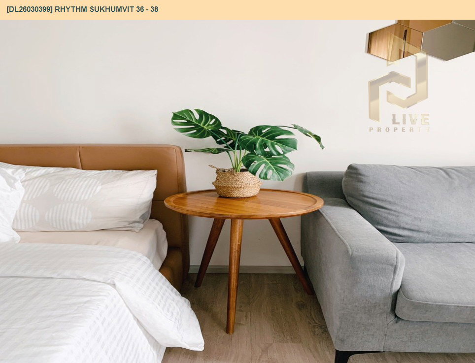 รูป DL26030399 ให้เช่าคอนโด ริทึ่ม สุขุมวิท 36 - 38 (Rhythm Sukhumvit 36 - 38) ใกล้ BTS ทองหล่อ พร้อมเข้าอยู่ โทรด่วน 0614453194 LineID @162cjixi - รูปที่ 3/11