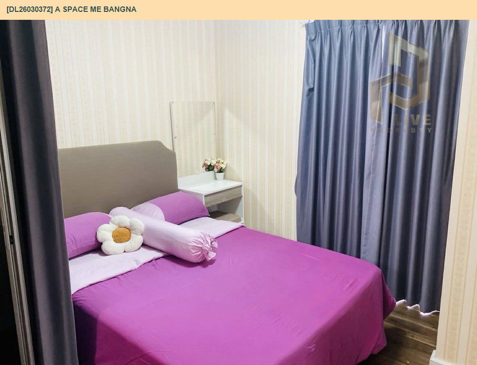 รูป DL26030372 ให้เช่าคอนโด เอ สเปซ มี บางนา (A Space ME Bangna) ใกล้ - พร้อมเข้าอยู่ โทรด่วน 0656133286 LineID @534wlwof - รูปที่ 2/8