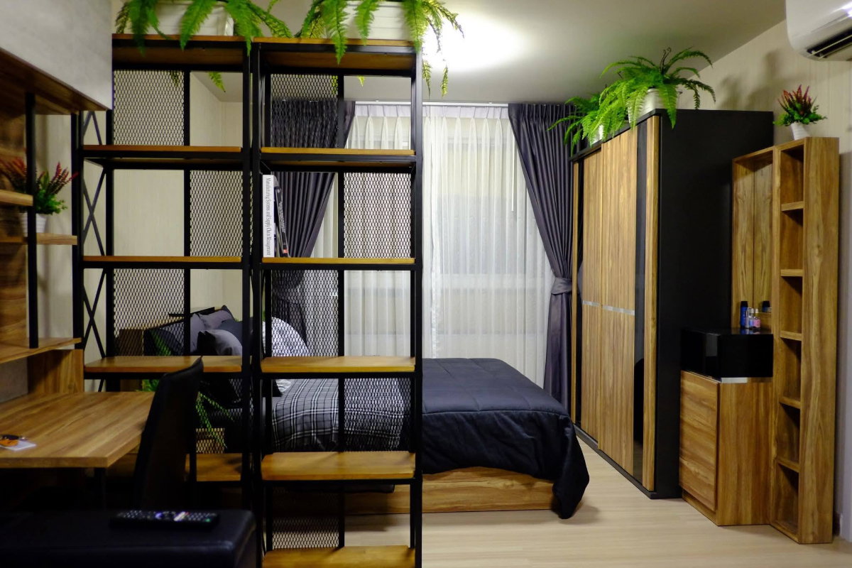 รูป ให้เช่าพลัมคอนโด พหลโยธิน89 เฟส4 ตึกB4 ชั้น5 เฟอร์ครบ พร้อมเครื่องซักผ้า - รูปที่ 4/9