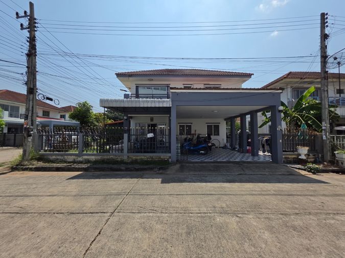 2-story detached house for sale, corner house, Piman Thani Nonthan 5, near Khon Kaen Hospital, Nonthan Market.