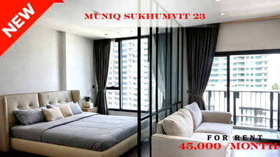 เช่าคอนโด BTS อโศก : 🍀🍀 Exclusive Unit❤️‍🔥 ให้เช่า📌  มิวนีค สุขุมวิท 23(Line: @rent2022) BTS อโศก ห้องสวย พร้อมเข้าอยู่ ราคาดี!!🔖A10844