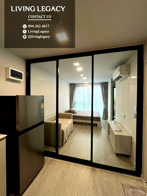 Condos for rent MRT Si Nut : T8QZOP Condo For Rent Atmoz Oasis Onnut 27 Sq.M. Floor 0 Building D line id : @livinglegacy