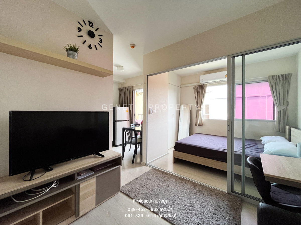 รูป 🏫 ให้เช่า!! พลัมพาร์ค (วิวใน) คอนโดใกล้ ม.กรุงเทพ 22 ตรม. เฟอร์ครบ มีเครื่องซักผ้า พร้อมอยู่ 7,600 บาท/เดือน - รูปที่ 17/18