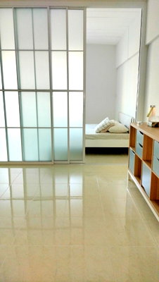 ขายคอนโด : ขายคอนโด พื้นที่ 40 ตร.ม. ราคาถูก เดินทางสะดวกสบาย ติดสถานีรถไฟฟ้าสายสีม่วง (ส.บางกระสอ) ใกล้รถไฟฟ้าสายสีชมพู (ส.แคราย)