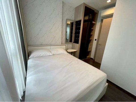 ห้องแต่งสวยหรู ราคาพิเศษ ให้เช่า The Line Asoke–Ratchada เฟอร์และเครื่องใช้ไฟฟ้าครบ พร้อมอยู่