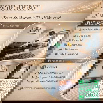 ⛩️ For rent 🌠 The Tree Sukhumvit 71 - Ekamai - (เดอะ ทรี สุขุมวิท 71 -เอกมัย) 🌠 JA-1228
