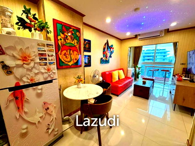 ขายคอนโด : คอนโด 39 ตร.ม. ชั้น 5 ทำเลหนองปรือ พัทยา แต่งครบพร้อมอยู่