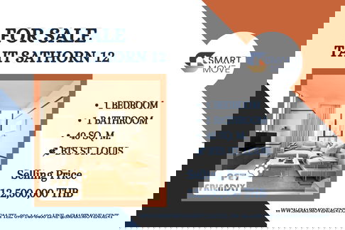 🔥 Sale with tenant ! Pet Friendly, high floor, Mahanakhon building view ! Code C20240100319..Tait Sathorn 12, 1 bed, 1 bath, furnished, Special Deal!