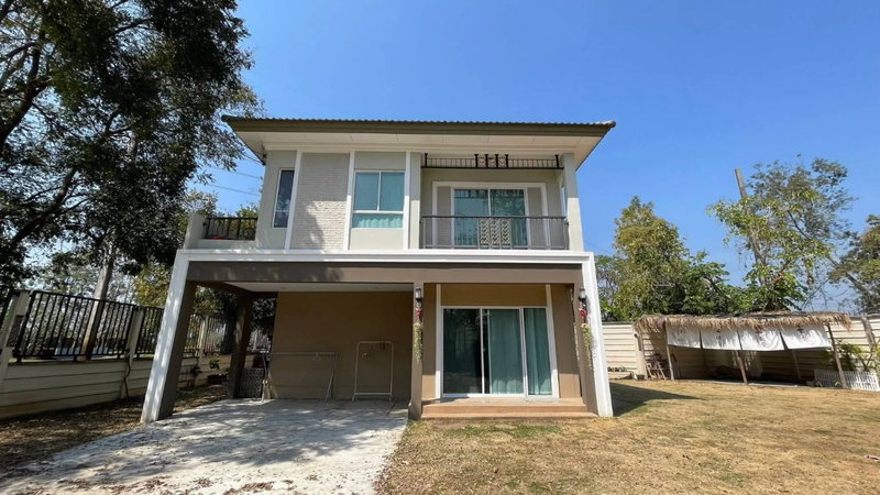 บ้านเดี่ยวให้เช่า : ให้เช่าบ้าน 2 ชั้น ในโครงการภัสสร ไพรด์ สันกำแพง-เชียงใหม่ 3 ห้องนอน 3 ห้องน้ำ (R945) T.0946511456
