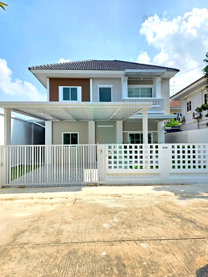 บ้านเดี่ยว ไทรน้อย นนทบุรี : ขายบ้านเดี่ยว โครงการ ปิยวรารมย์4 2 ชั้น 4 ห้องนอน 2 ห้องน้ำ