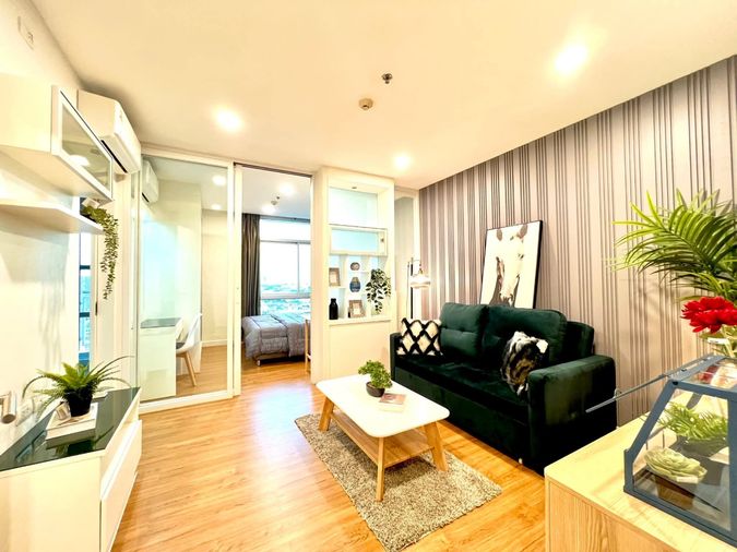 Condo for Rent: Centric Scene Sukhumvit 64. Fully furnished, ready to move in. Newly renovated, 400 meters from BTS Udom Suk station,