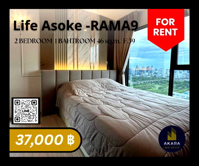 Condos for rent : 🟨🟨🟦🟦 [FOR RENT] Life Asoke - RAMA9 🟦🟦🟨🟨 Click‼️ Akara Real Estate✅✅✅✅✅ "Fast response, Prompt service, Full support""