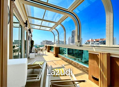 ขายคอนโด : เพนเฮาส์ หรู 200 ตร.ม. ชั้น 8 วิวเมือง พื้นที่กว้าง ใจกลางพัทยา