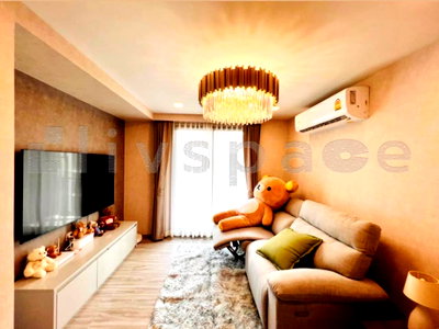 Condos for rent BTS National Stadium : ▚ LH145ツ For Rent: Maestro 14 Ratchathewi 2BR 65sqm. 45K🐾✨Pet Friendly, Stunning Interior, Near BTS Ratchathewi!