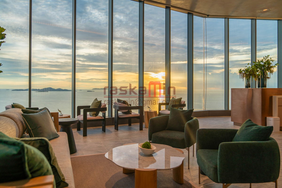 รูป ให้เช่าคอนโด 2 ห้องนอน วิวทะเล โครงการ AROM Wongamat วงศ์อมาตย์ พัทยา - รูปที่ 43/56