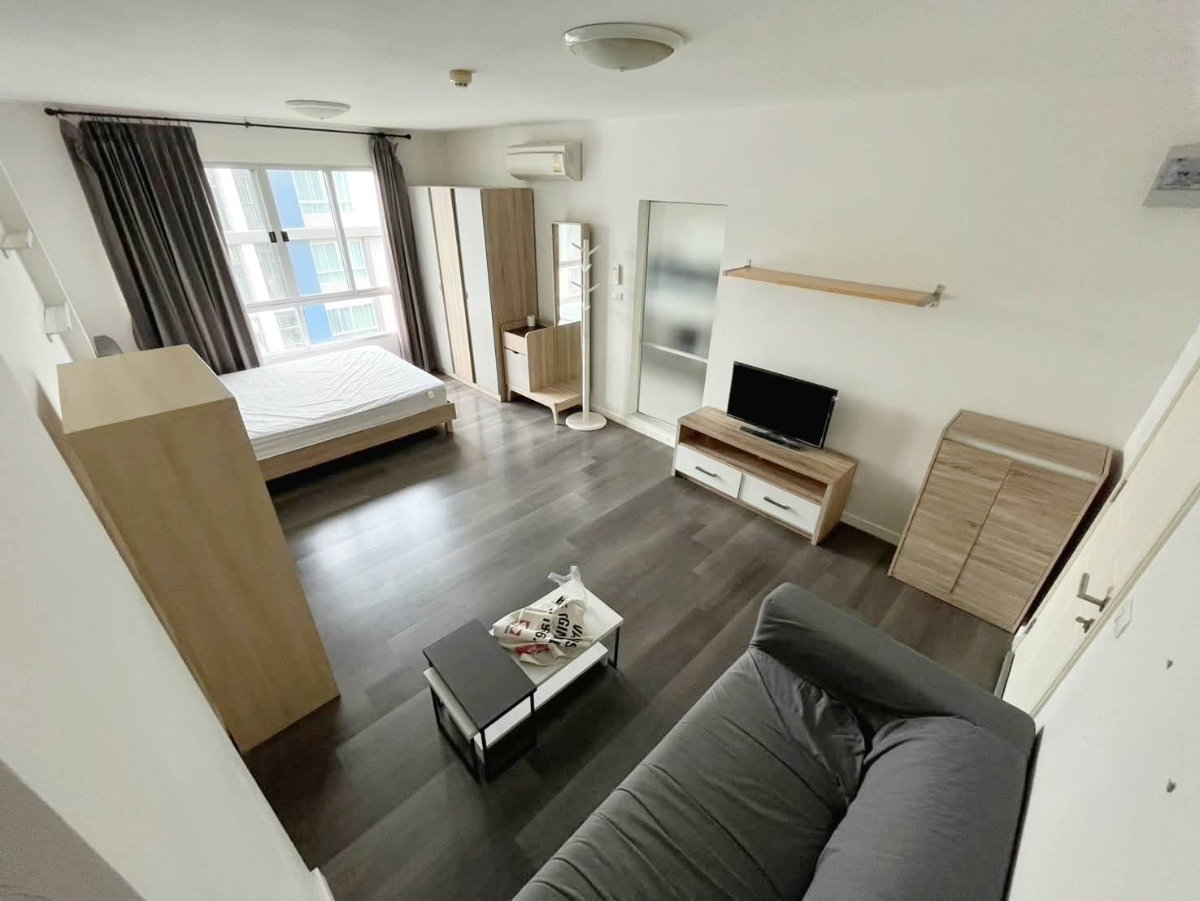 ขายคอนโด D Condo Campus Resort Bangna ห้องชั้น 8 ตึก A วิวสวน แถมเฟอร์ฯครบพร้อมอยู่ได้เลย ใกล้ ม.ABAC บางนา ทำเลดีเดินทางสะดวก