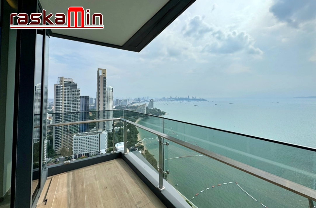 รูป FQ🗺️KT0290🏖️2ห้องนอน 83ตรม ชั้นสูง ห้องมุม🌊วิวทะเล🦀AROM Wongamat อารมณ์ วงศ์อมาตย์ พัทยาเหนือ - รูปที่ 3/14