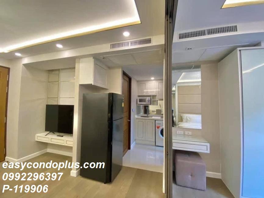 รูป P-119906 วิวสระว่ายน้ำ! อมรันทา เรสซิเด้นซ์ 1 นอน ใกล้ MRT [21,000]  | Line Id: @easycondoplus | 099-229-6397 - รูปที่ 14/14