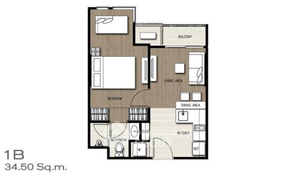 รูป คอนโด 1-ห้องนอน ที่ ซีล บาย แสนสิริ ใกล้ BTS ทองหล่อ (ID 510096) - รูปที่ 8/8