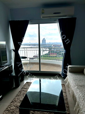 Condos for rent : 🏙️Luxury condo Supalai River Resort, city view, large 2-bedroom unit, near BTS Krung Thon Buri✨