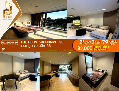 คอนโดให้เช่า : DL26030429 ให้เช่าคอนโด เดอะ รูม สุขุมวิท 38 (The Room Sukhumvit 38) ใกล้ - พร้อมเข้าอยู่ โทรด่วน 0800343450 LineID @655ebbvc