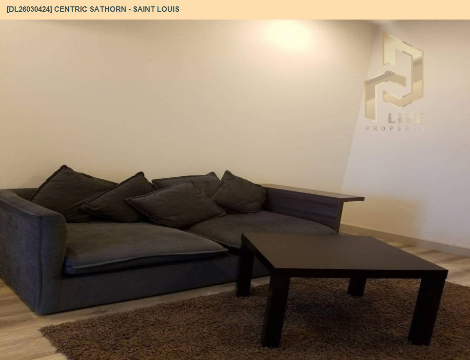 รูป DL26030424 ให้เช่าคอนโด เซ็นทริค สาทร - เซนต์หลุยส์ (Centric Sathorn - Saint Louis) ใกล้ BTS สุรศักดิ์ พร้อมเข้าอยู่ โทรด่วน 0656133286 LineID @534wlwof - รูปที่ 4/7
