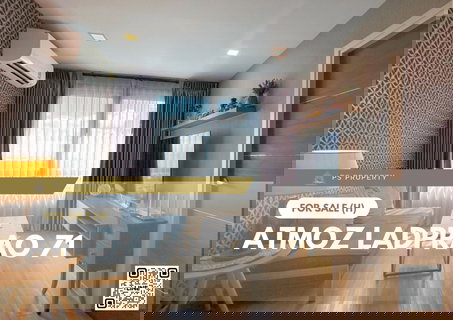 ขายด่วน 📍 Atmoz Ladprao 71 📍 วิวสระว่ายน้ำ 2 ห้องนอน ใกล้ Central Eastville