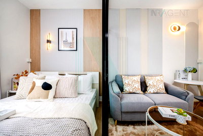 Condos for rent : For Rent Condo UNIO RAMA 2 - THAKHAM Building B, Floor 5,1 bed room, Room size 25.00 sqm