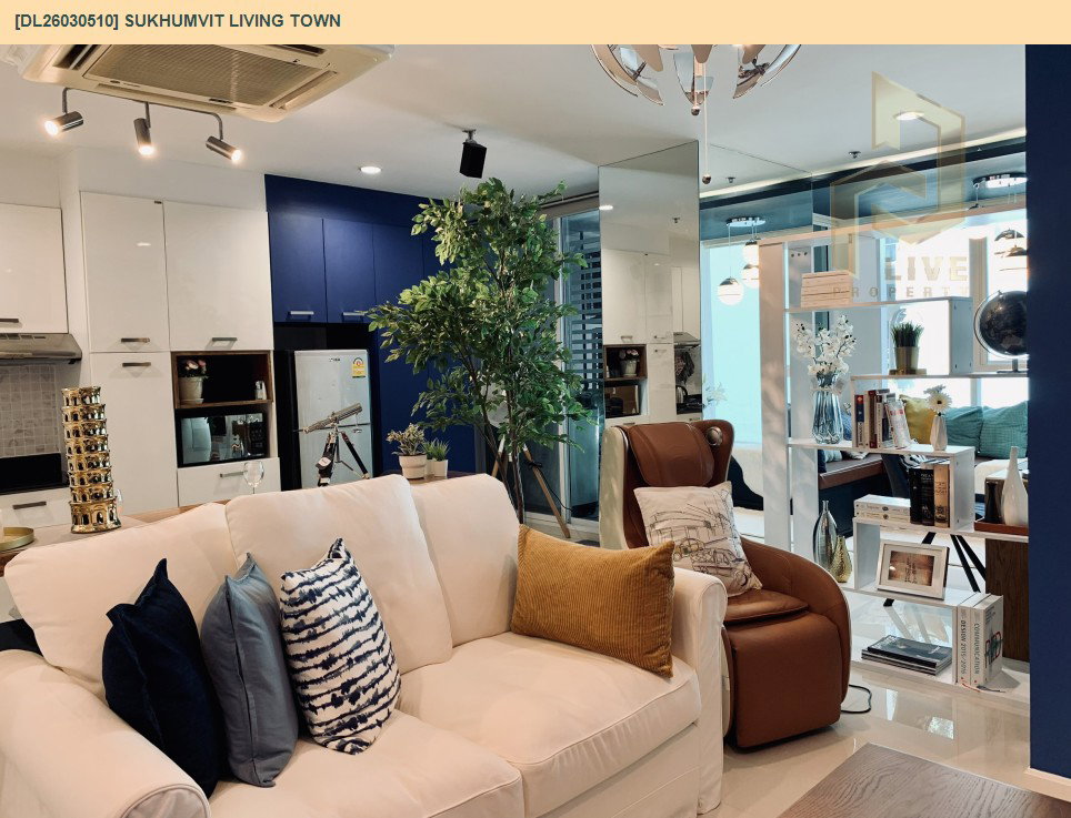 รูป DL26030510 ให้เช่าคอนโด สุขุมวิท ลิฟวิ่ง ทาวน์ (Sukhumvit Living Town) ใกล้ MRT เพชรบุรี พร้อมเข้าอยู่ โทรด่วน 0653619502 LineID @897iyzll - รูปที่ 6/15