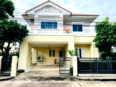 เช่าบ้านเดี่ยว ถนนร่มเกล้า : MHR65 บ้านสวยวิวสวน! เช่าบ้านเดี่ยวเพอร์เฟคเพลส สุขุมวิท 77 (เฟส 3) ใกล้ Robinson ลาดกระบัง เฟอร์ครบพร้อมอยู่