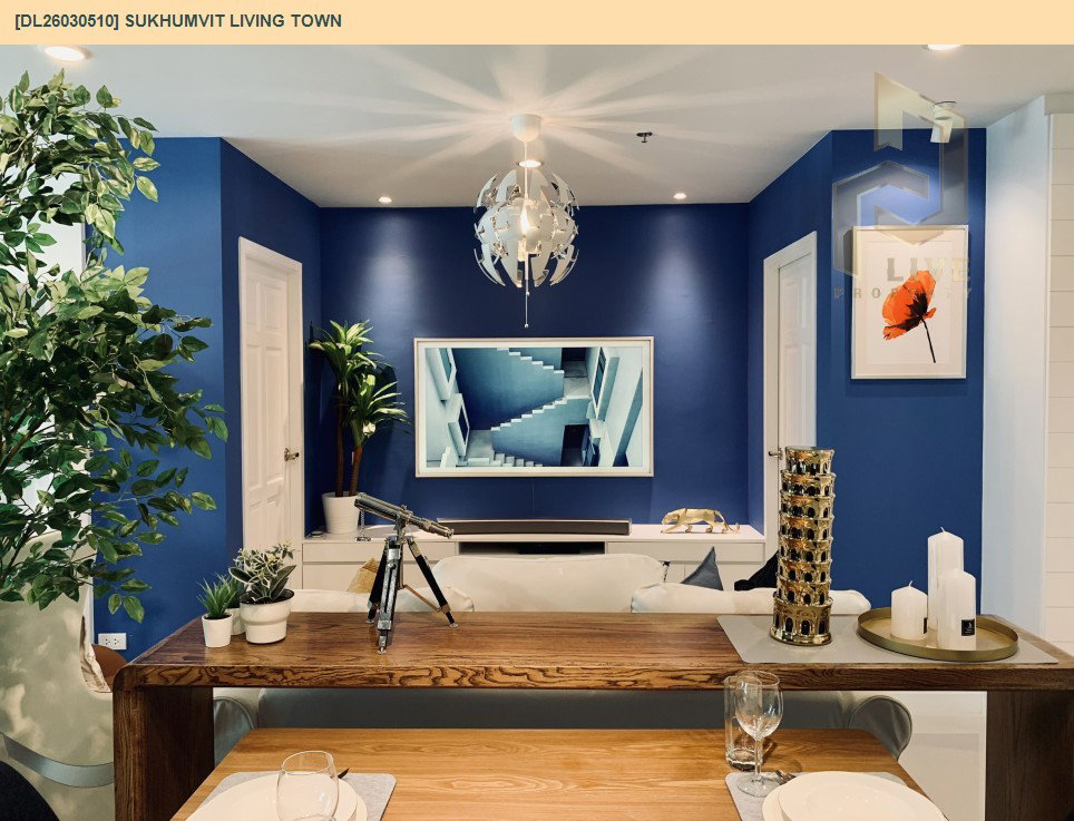 รูป DL26030510 ให้เช่าคอนโด สุขุมวิท ลิฟวิ่ง ทาวน์ (Sukhumvit Living Town) ใกล้ MRT เพชรบุรี พร้อมเข้าอยู่ โทรด่วน 0653619502 LineID @897iyzll - รูปที่ 2/15