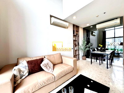 คอนโดให้เช่า : The Crest Sukhumvit 34 | Stylish 2 Bedroom Duplex Condo - BR13448CD
