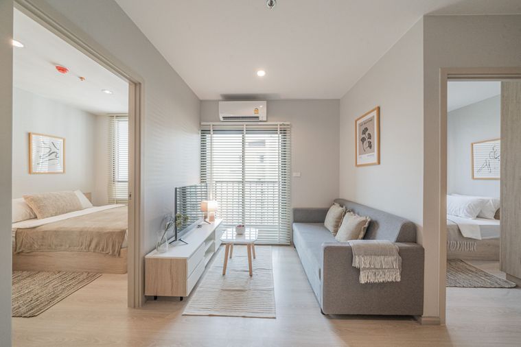 ให้เช่า ✨Nue Noble Srinakarin-Lasalle ✨2 ห้องนอน ขนาด  34.80 ตรม ห้องสวยพร้อมเข้าอยู่🎉❤️ ใกล้ MRT สายสีเหลือง🚆