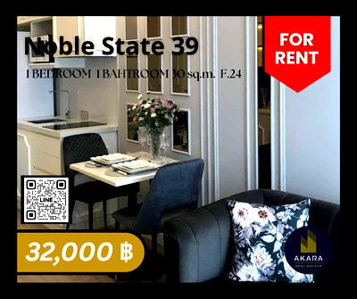 Condos for rent Samitivej Sukhumvit Hospital : 🟨🟨🟦🟦Noble State 39 [FOR RENT]🟦🟦🟨🟨 Available Now‼️Click✅✅✅✅✅ Akara Real Estate "Fast response, Prompt service"