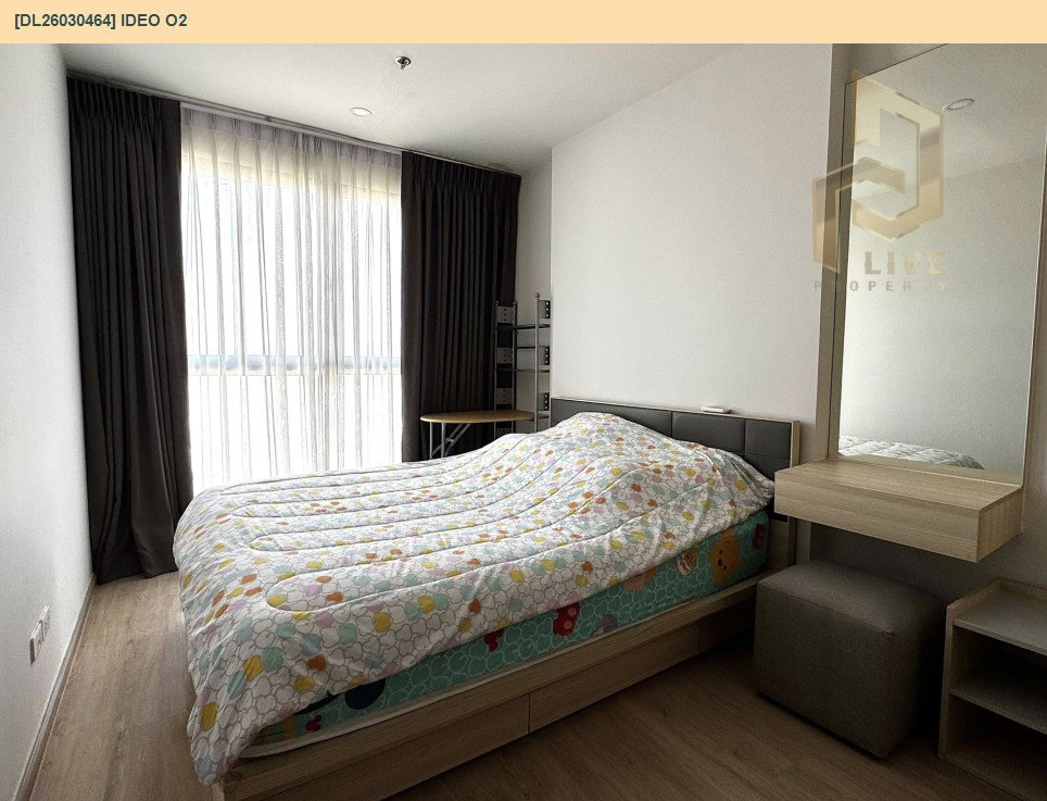 รูป DL26030464 ให้เช่าคอนโด ไอดีโอ โอทู (IDEO O2) ใกล้ BTS บางนา พร้อมเข้าอยู่ โทรด่วน 0614453194 LineID @162cjixi - รูปที่ 4/5