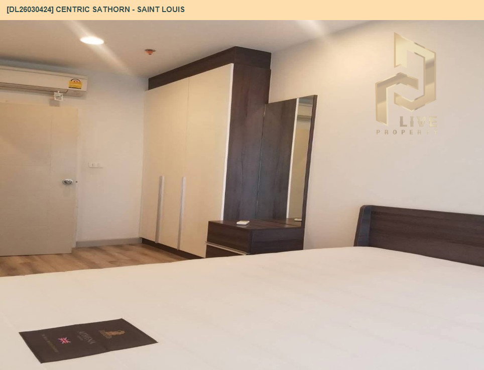 รูป DL26030424 ให้เช่าคอนโด เซ็นทริค สาทร - เซนต์หลุยส์ (Centric Sathorn - Saint Louis) ใกล้ BTS สุรศักดิ์ พร้อมเข้าอยู่ โทรด่วน 0656133286 LineID @534wlwof - รูปที่ 6/7