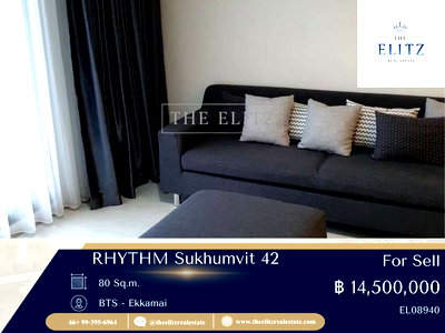 คอนโด ซอยเอกมัย (สุขุมวิท 63) : ✨ ด่วน! RHYTHM Sukhumvit 42 Rare Unit ทำเลทองใจกลางเอกมัย พร้อมโอนทันที ✔