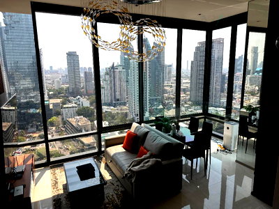 คอนโดให้เช่า : 🚩 ให้เช่าคอนโด แอชตัน สีลม อาคาร 1 ชั้น 25 Duplex 2 ห้องนอน ขนาด 87.00 ตรม ใกล้ รร. Pullman