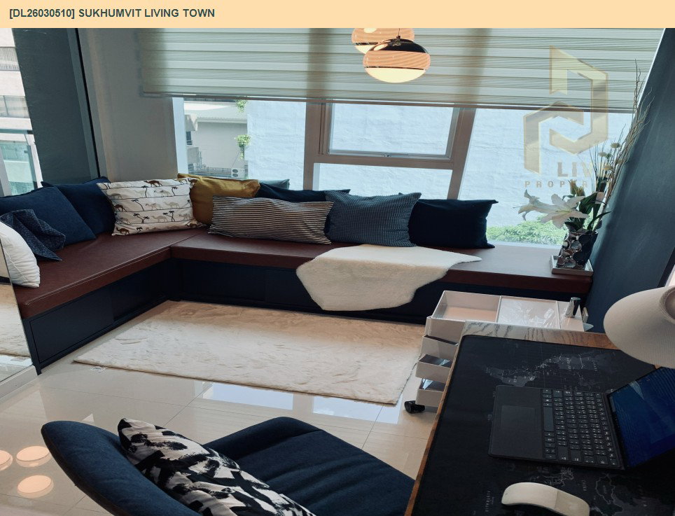 รูป DL26030510 ให้เช่าคอนโด สุขุมวิท ลิฟวิ่ง ทาวน์ (Sukhumvit Living Town) ใกล้ MRT เพชรบุรี พร้อมเข้าอยู่ โทรด่วน 0653619502 LineID @897iyzll - รูปที่ 11/15