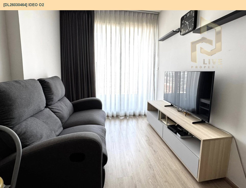 รูป DL26030464 ให้เช่าคอนโด ไอดีโอ โอทู (IDEO O2) ใกล้ BTS บางนา พร้อมเข้าอยู่ โทรด่วน 0614453194 LineID @162cjixi - รูปที่ 3/5