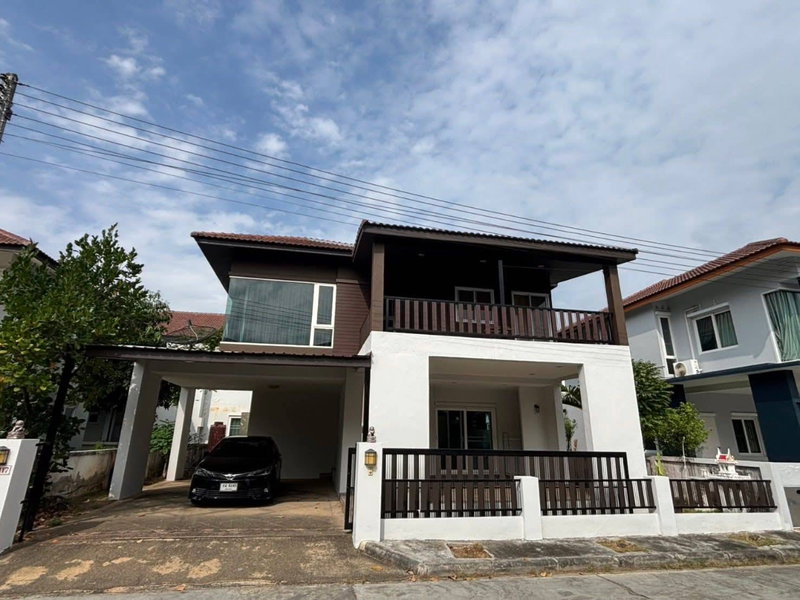 บ้านเดี่ยวให้เช่า : ให้เช่าบ้านเดี่ยว 2 ชั้น 3 ห้องนอน 3 ห้องน้ำ หมู่บ้านศิริพร สันทราย-เชียงใหม่ พร้อมอยู่ (R924) T.0946511456