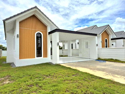 บ้านเดี่ยว นนทบุรี : 284AGKI🏡 บ้านเดี่ยวชั้นเดียว – ที่ดินกว้าง 100 ตร.ว. โครงการ Homic Garden 