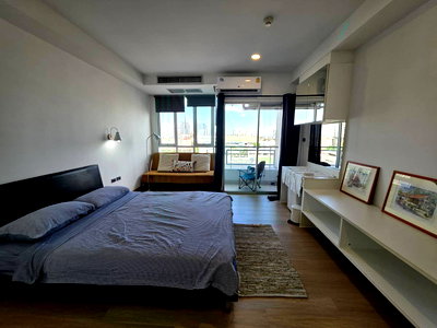 Condos for rent Ramkhamhaeng 24 : 🚩 For Rent Condo INSPIRE PLACE ABAC-RAMA IX Building B, Floor 7,Studio, Room size 29 sqm