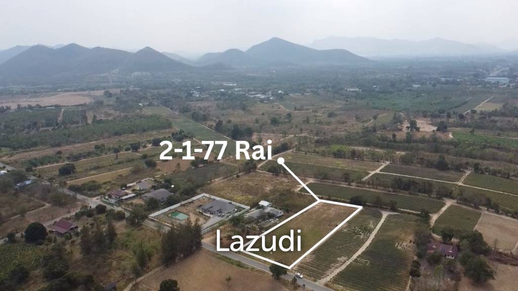 รูป ขายที่ดินเปล่า 2-1-77 ไร่ วิวภูเขา ทำเลชนบทเงียบสงบ หนองพลับ หัวหิน - รูปที่ 1/7