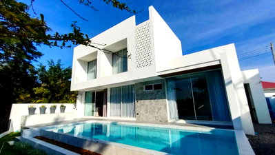 บ้านเดี่ยว สันกำแพง เชียงใหม่ : ขายบ้านพูลวิลล่าพร้อมผู้เช่า (สัญญา 3 ปี) 3 ห้องนอน | 4 ห้องน้ำ สันกำแพง-เชียงใหม่ (H374) T.0946511456