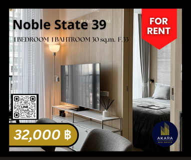 รูปภาพ 🟨🟨🟦🟦Noble State 39 [FOR RENT]🟦🟦🟨🟨 Available Now‼️Click✅✅✅✅✅ Akara Real Estate "ตอบไว ทันใจ หลังการขายดีเยี่ยม"