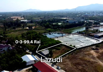 Land for sale Pran Buri Prachaubkirikhan : 0-3-99.4 Rai land in Khao Noi Pran Buri with road access